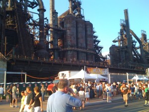 Steel stacks tower over Musikfest